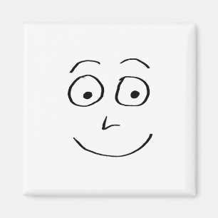 Silly Smile Doodlenut by Cussdum Designs Magnet