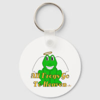 Silly Smiling Green Frog Angel All Frogs Go To Hea