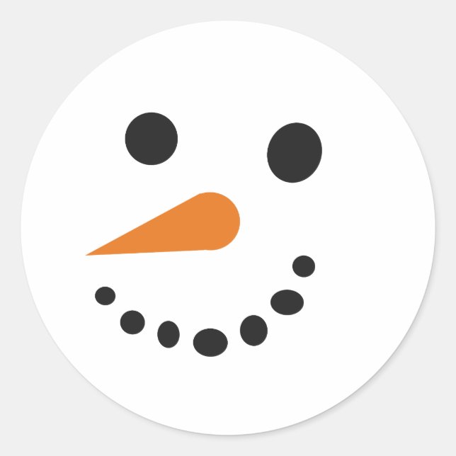 Silly Snowman Sticker (Front)