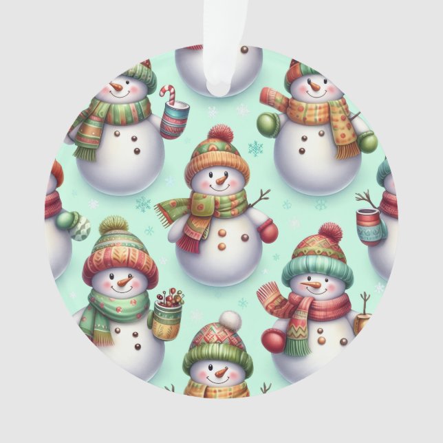 Silly Snowmen Ornament (Front)