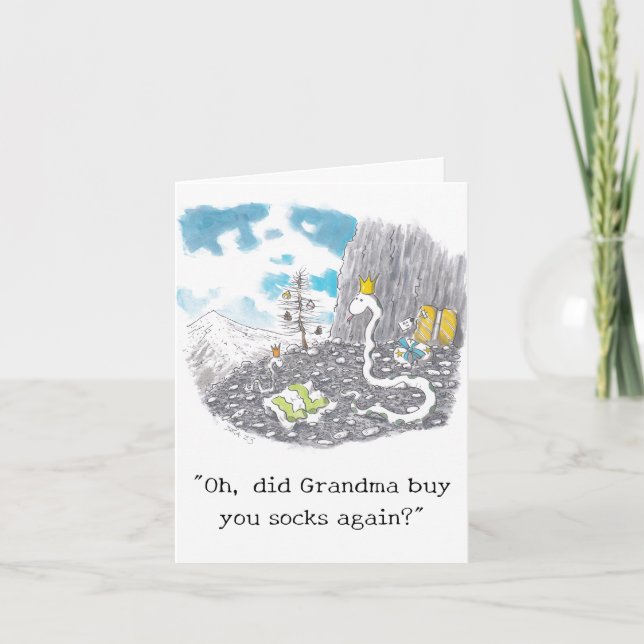 Silly Socks Christmas Card (Front)