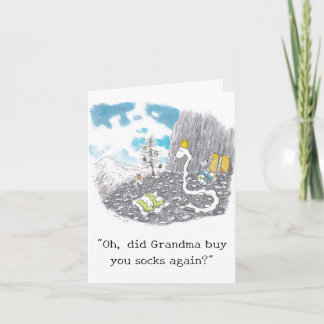 Silly Socks Christmas Card