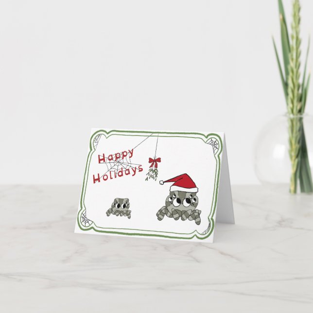 Silly Spiders Holiday Card (Front)