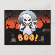 Silly Spooky Ghost in a Graveyard! Halloween Fun