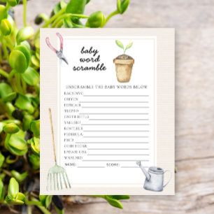 Silly sprout - Baby Word Scramble Game