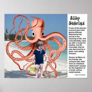 Silly Stories: Man-eating Octopus Poster
