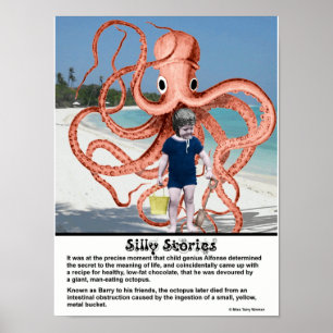Silly Stories: Man-eating Octopus Poster
