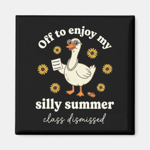 Silly Summer Goose Cl Dismissed Magnet