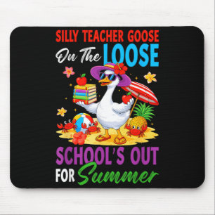 Silly Teacher Goose On The Loose Last Day of Mouse Mat