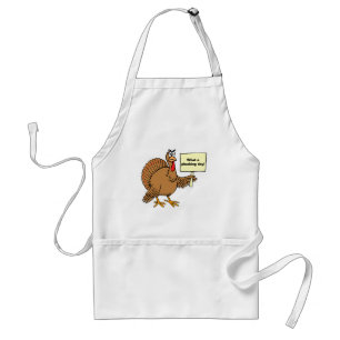 Silly Thanksgiving Jokes What A Plucking Day Standard Apron