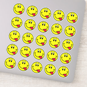 Silly Tongue Out Smiling Face Emoji Stickers