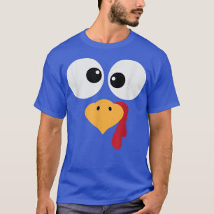 Silly Turkey Face Funny Thanksgiving Fall Joke Hu T-Shirt