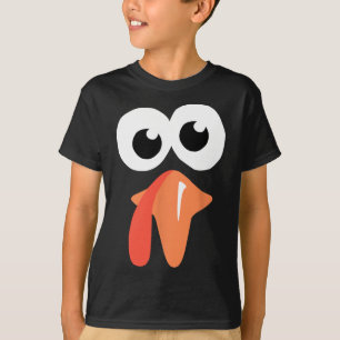 Silly Turkey Face Funny Thanksgiving Fall Joke Hum T-Shirt