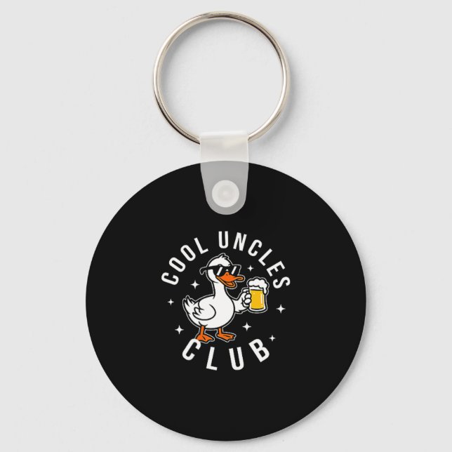Silly Uncle Goose Cool Uncles Club Shirt Men Uncle Key Ring (Front)
