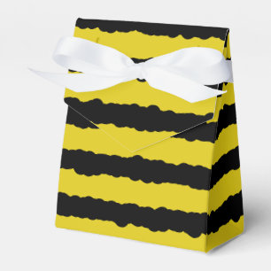 Silly Yellow/Black Bee-Like Stripes Favour Box