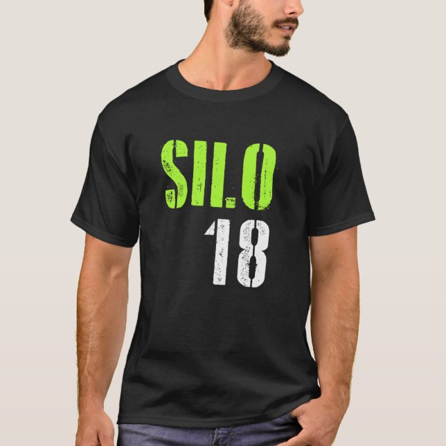 Silo 18 Distressed Print T-Shirt (Front)