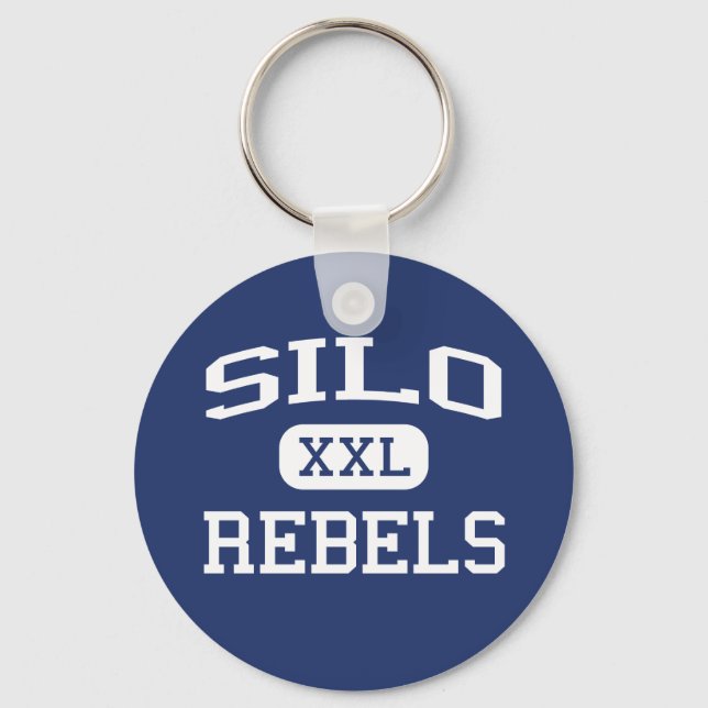 Silo - Rebels - Silo High School - Durant Oklahoma Key Ring (Front)