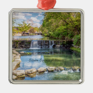 Siloam Springs Sager Waterfall Premium Ornament