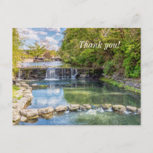 Siloam Springs Sager Waterfall Thank U Postcard