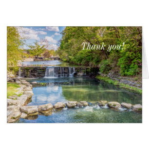 Siloam Sprints Sager Creek Waterfall Thank U Card