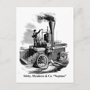 Silsby Mynderse & Co.  Fire Engine "Neptune" Postcard