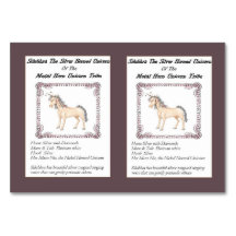 Silubhra The Silver-Horned Unicorn Trading Card