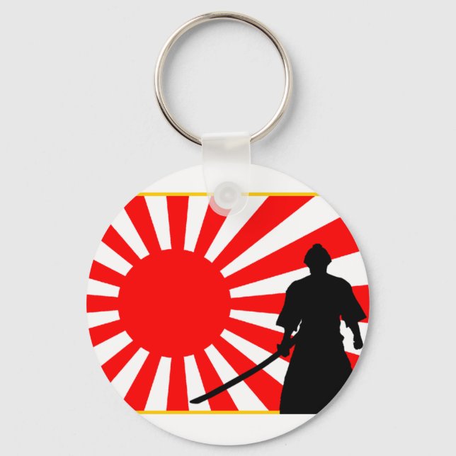 Silueta Samurai. Key Ring (Front)
