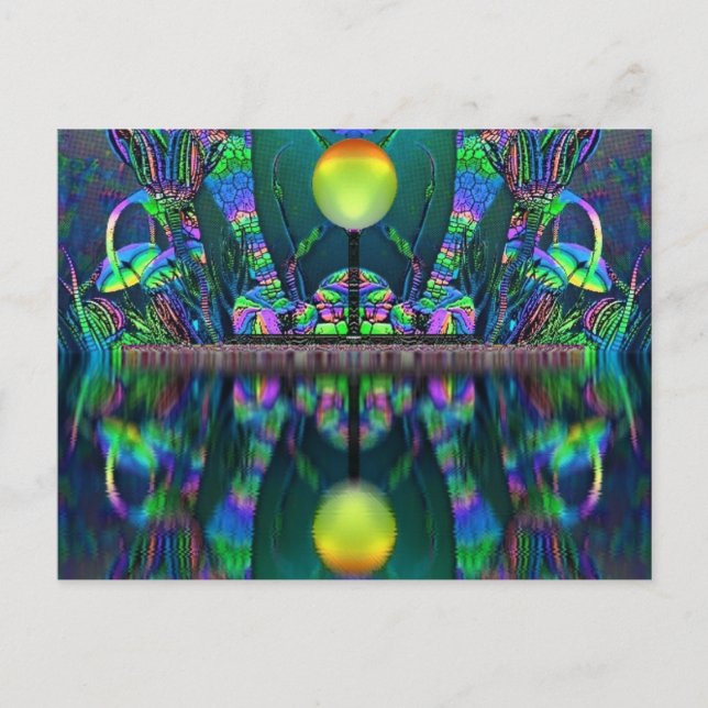 Silurian Globe Fantasy Art Post Card (Front)