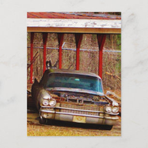 Silver 1963 Sadan Deville Postcard