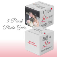 Silver 25 years anniversary red photo