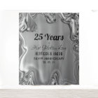 Silver 25th Wedding Anniversary Backdrop