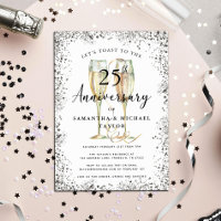 Silver 25th Wedding Anniversary