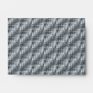 Silver Abstract Lines Envelope