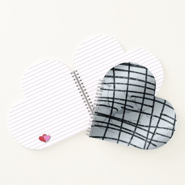 Silver Abstract Lines Notebook (Inside)
