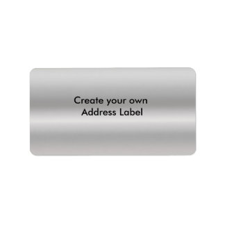Silver Address Label