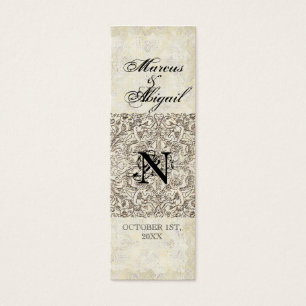 Silver Age of Elegance, Monogrammed Favour Gift Ta