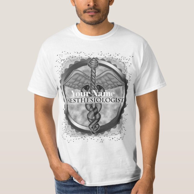 Silver Anaesthesiologist T-Shirt (Front)