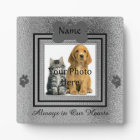 Silver and Black Custom Pet Memorial