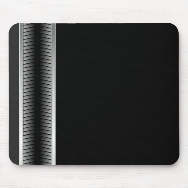 Silver and Black Industrial Mouse pad (Front)