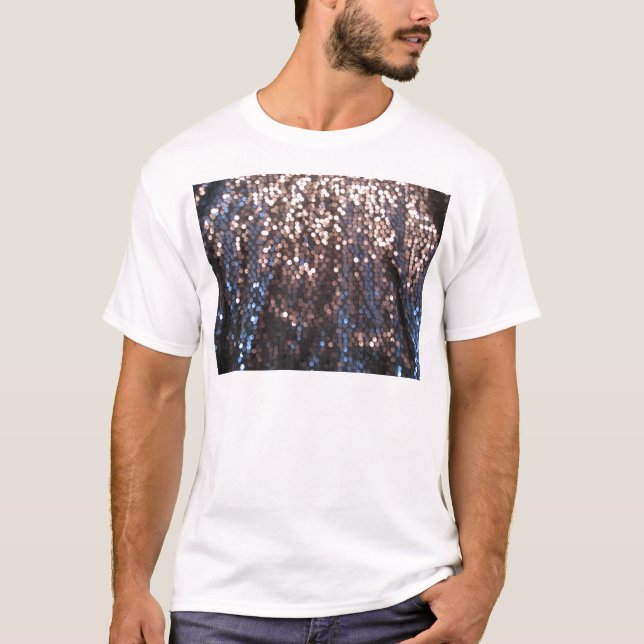Silver and blue sparkles T-Shirt (Front)