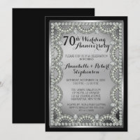 Silver and Diamond 70th Wedding Anniversary Party