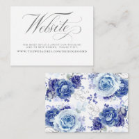 Silver and Dusty Blue Floral Wedding Details