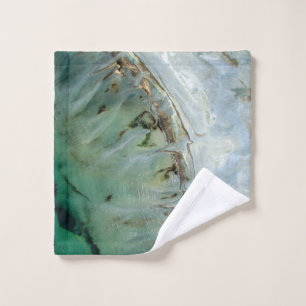 Silver and gold abstract illustration wash cloth