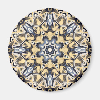 Silver And Gold Abstract Magnet