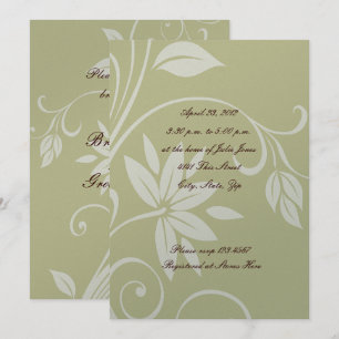 Silver and Gold Bridal Shower Invitation