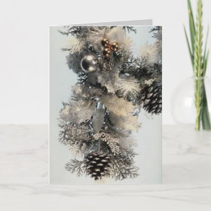 Silver and Gold Christmas Holiday Card