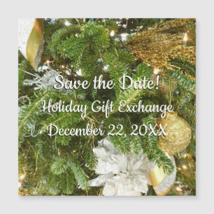 Silver and Gold Christmas Tree I Holiday