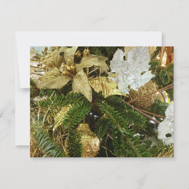 Silver and Gold Christmas Tree II Holiday (Front)