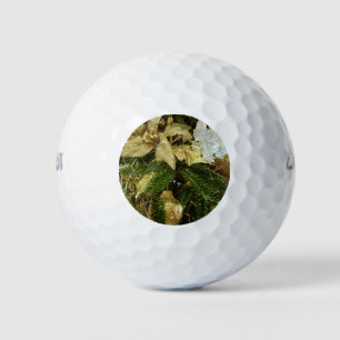 Silver and Gold Christmas Tree II Holiday Golf Balls