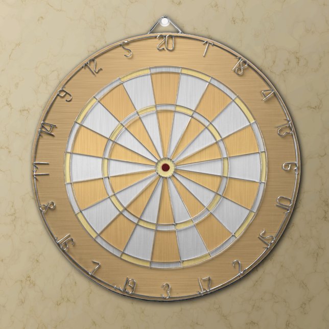 Silver and Gold Dartboard (Creator Uploaded)
